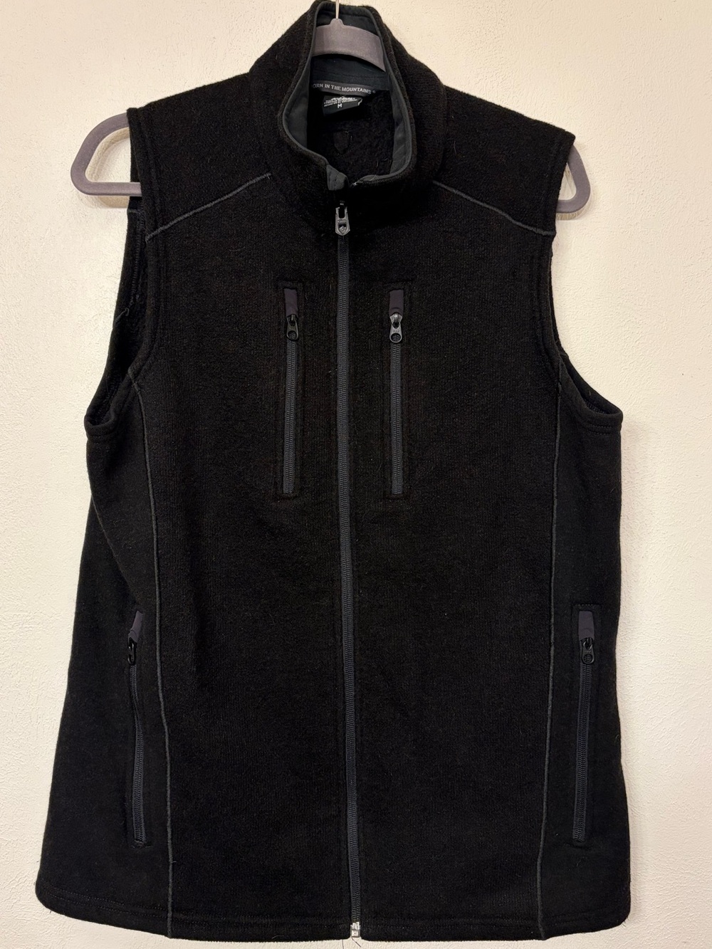 Kuhl Men’s Interceptr Black Fleece Full Zip Vest Outdoor Hiking Acrylic Blend- M